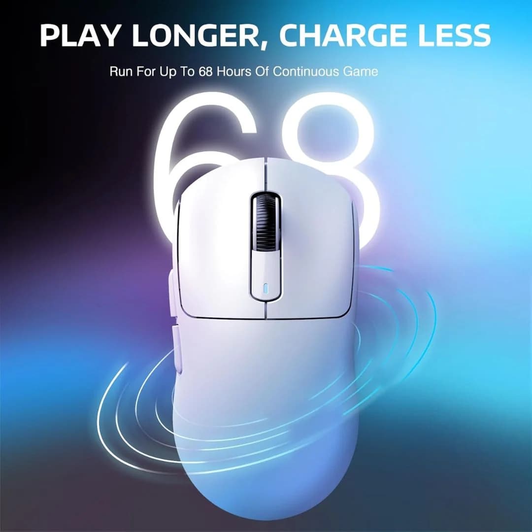 ATTACK SHARK X3PRO Wireless Gaming Mouse - White — thumbnail 7 of 7