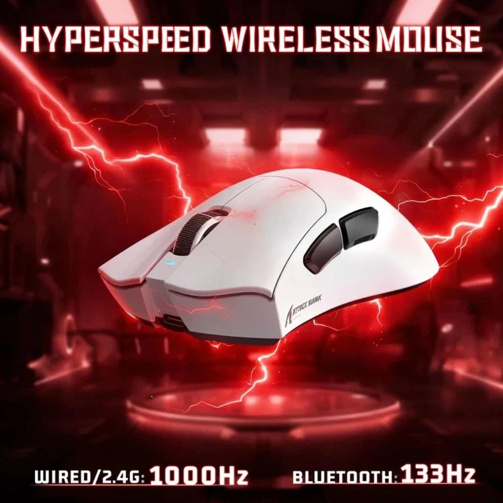 Attack Shark V3 Wireless Gaming Mouse - White — thumbnail 2 of 5