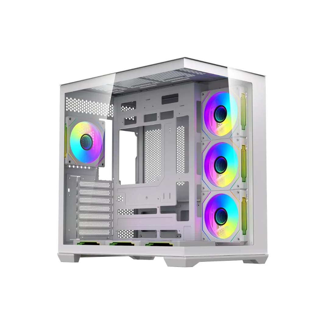 DarkFlash C280 - Computer Case, White — thumbnail 4 of 4