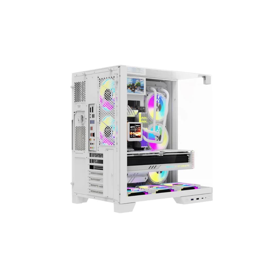 DarkFlash TH285 Plus - Computer Case, White — thumbnail 2 of 4