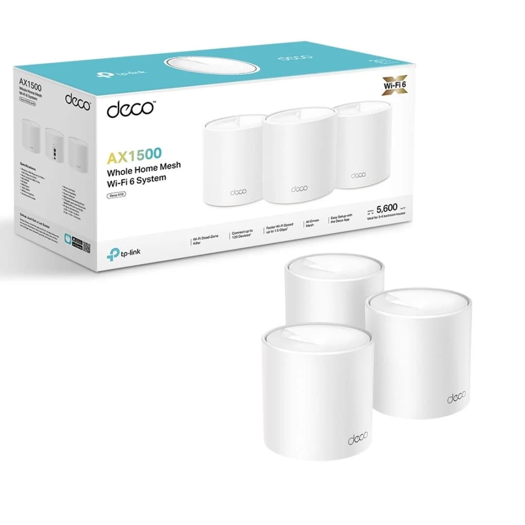 TP-Link Deco X10 AX1500 Whole Home Mesh Wi-Fi 6 System 3-Pack