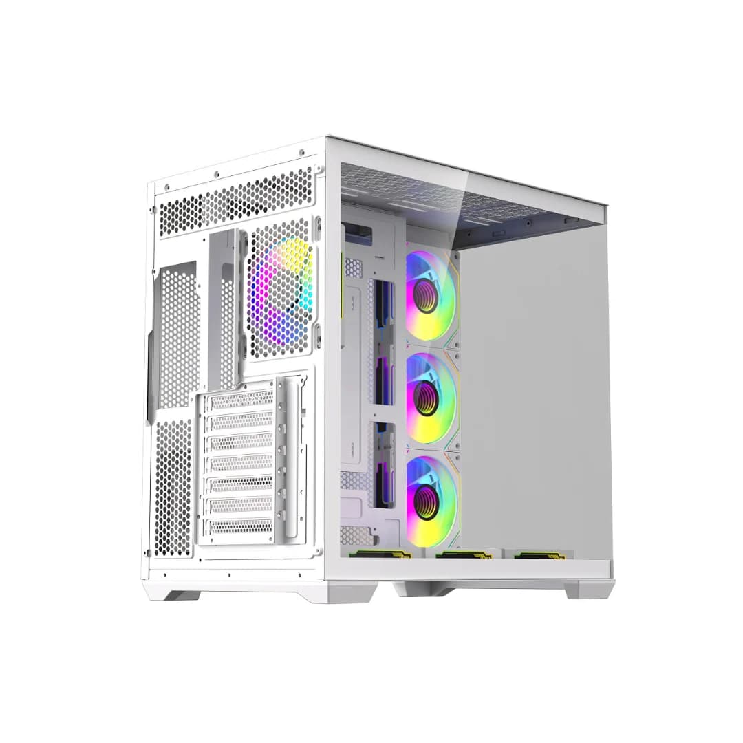 DarkFlash C280 - Computer Case, White — thumbnail 3 of 4