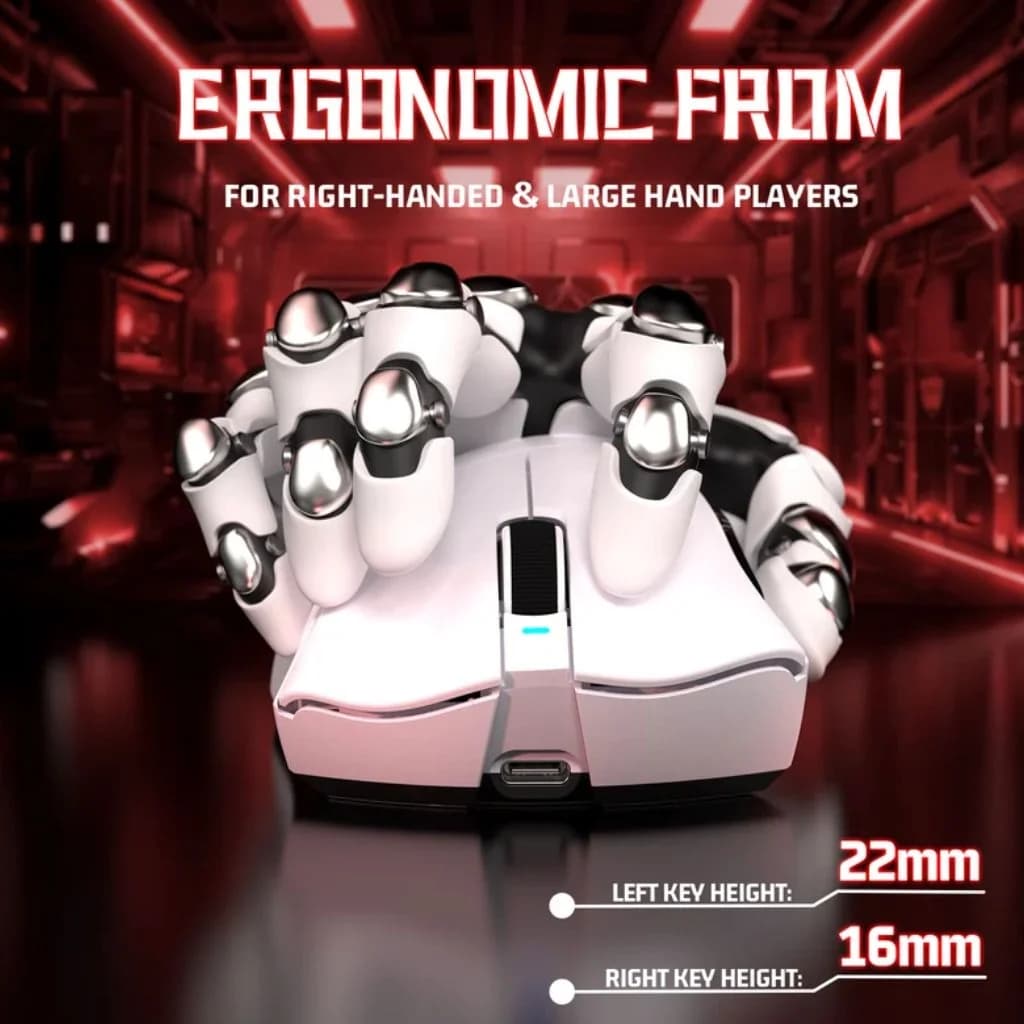 Attack Shark V3 Wireless Gaming Mouse - White — thumbnail 3 of 5