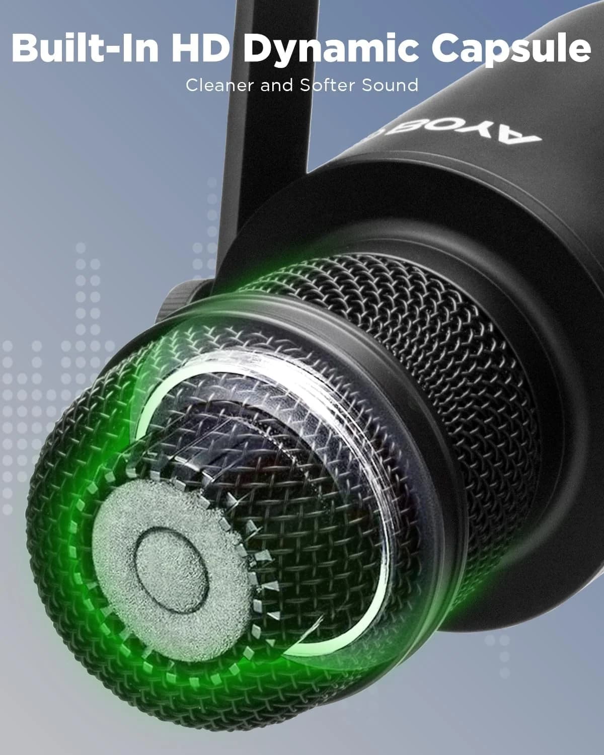 BOYA BY-DM500 XLR Dynamic Podcast Microphone – Broadcast Sound, Metal Construction, Wide-Range Frequency, Studio Mic for Streaming, Gaming, Voice-Over & Music – Black — thumbnail 5 of 7