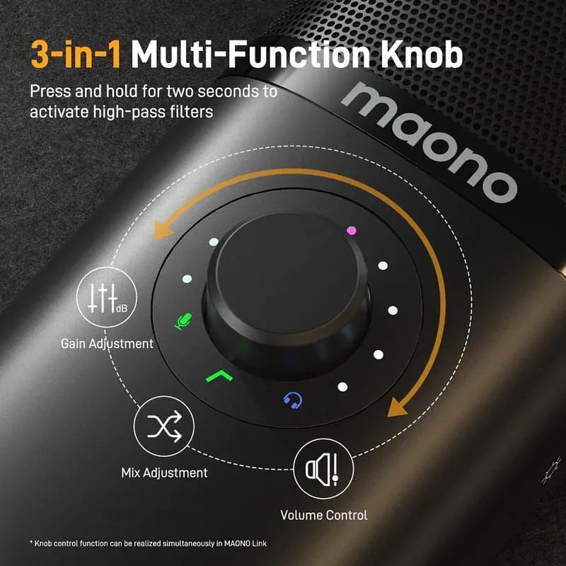 Maono PM450S USB Condenser Microphone for Studio Recording, Podcasting & Streaming — thumbnail 5 of 6