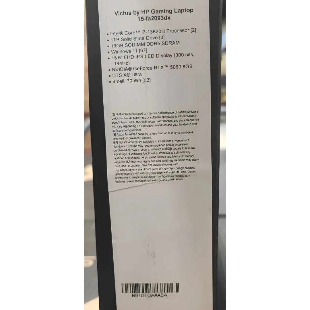 HP Victus 15-fa2093dx, Intel Core i7-13620H, RAM 16GB, SSD 1TB, NVIDIA GeForce RTX 5060 8GB, 15.6 Inch FHD IPS 144Hz, Mica Silver — thumbnail 6 of 6