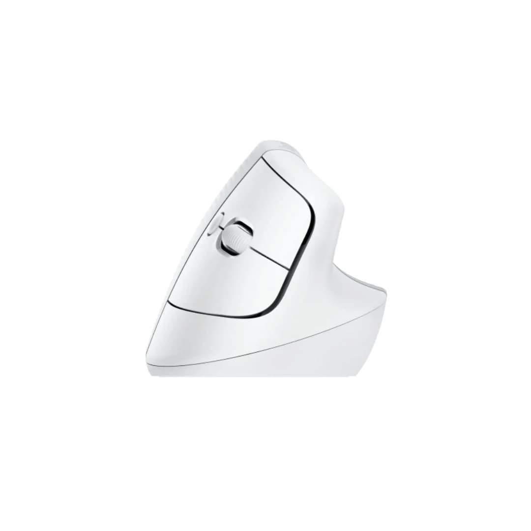 Logitech Lift Vertical Ergonomic, Bluetooth, Wireless Mouse - White — thumbnail 4 of 4