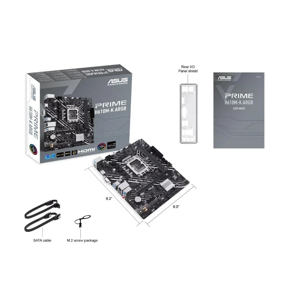 ASUS PRIME H610M-K D5 ARGB Motherboard — thumbnail 6 of 6