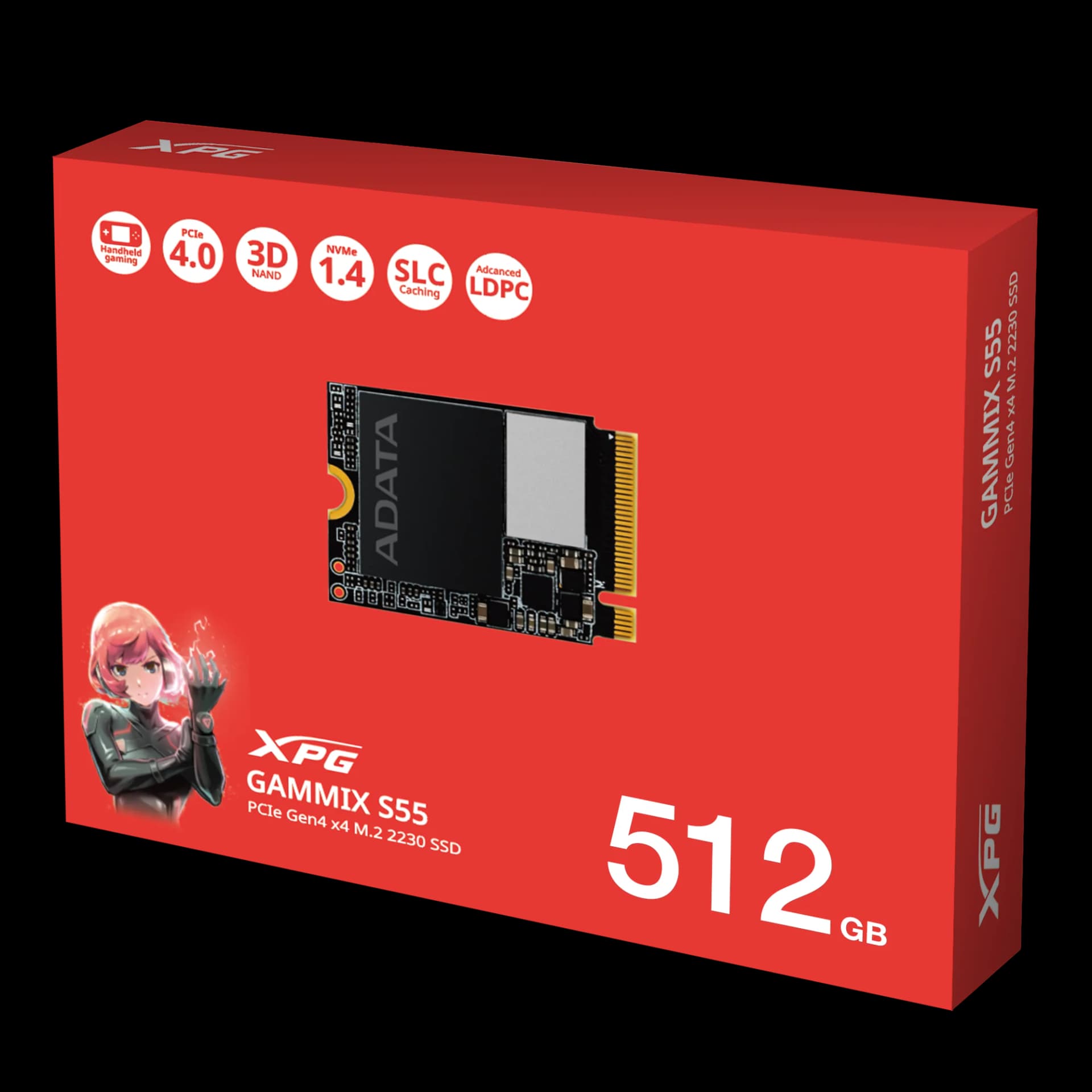 XPG GAMMIX S55 PCIe Gen4 x4 M.2 2230 Solid State Drive - 512GB — thumbnail 8 of 8