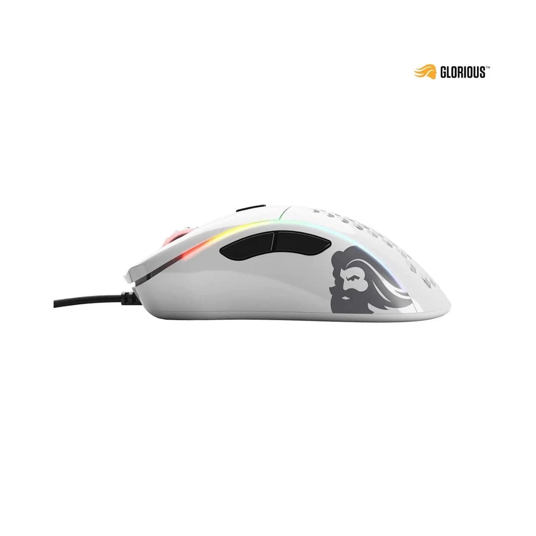 Glorious Gaming Model D Wired Gaming Mouse - Glossy White — thumbnail 3 of 4