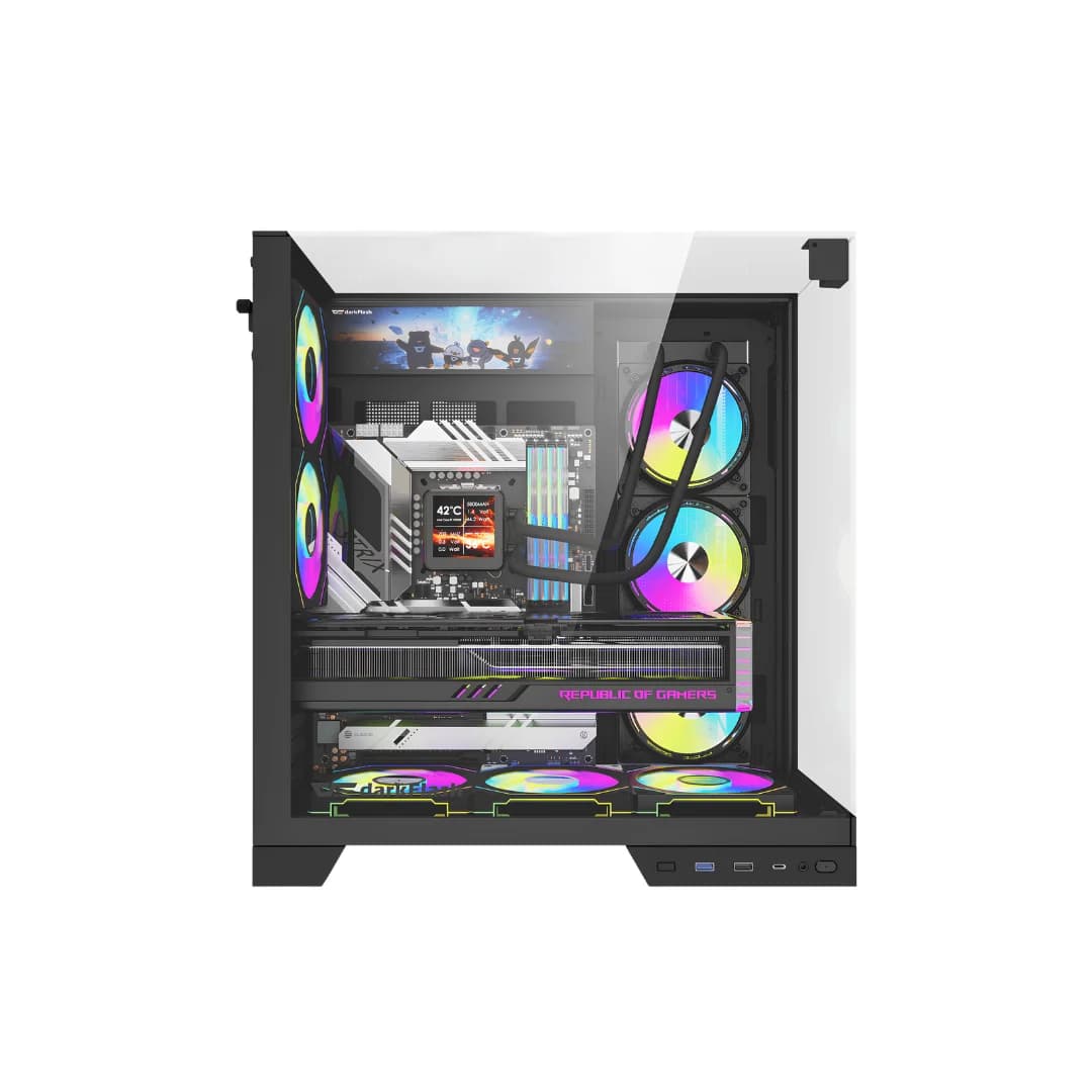 DarkFlash TH285 Plus - Computer Case, Black — thumbnail 2 of 4