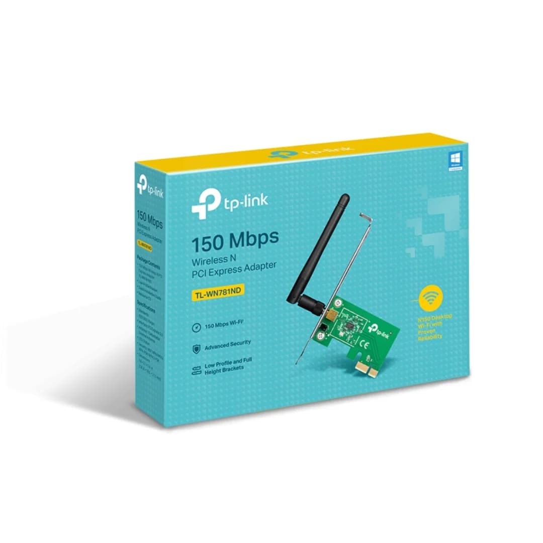 TP-Link TL-WN781ND, 150Mbps Wireless N PCI Express Adapter