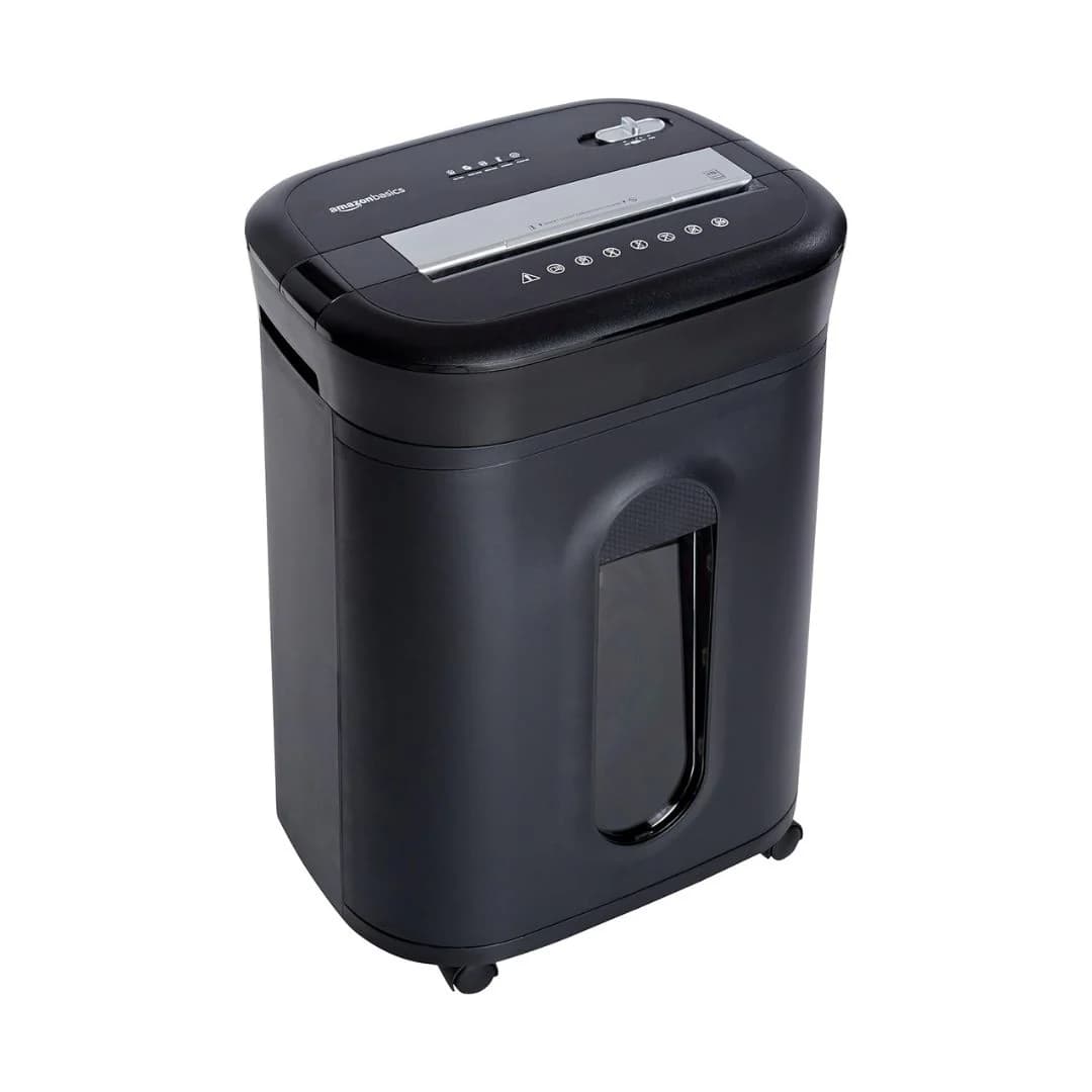 AmazonBasics 15-Sheet Cross-Cut Shredder - Paper, CD & Card