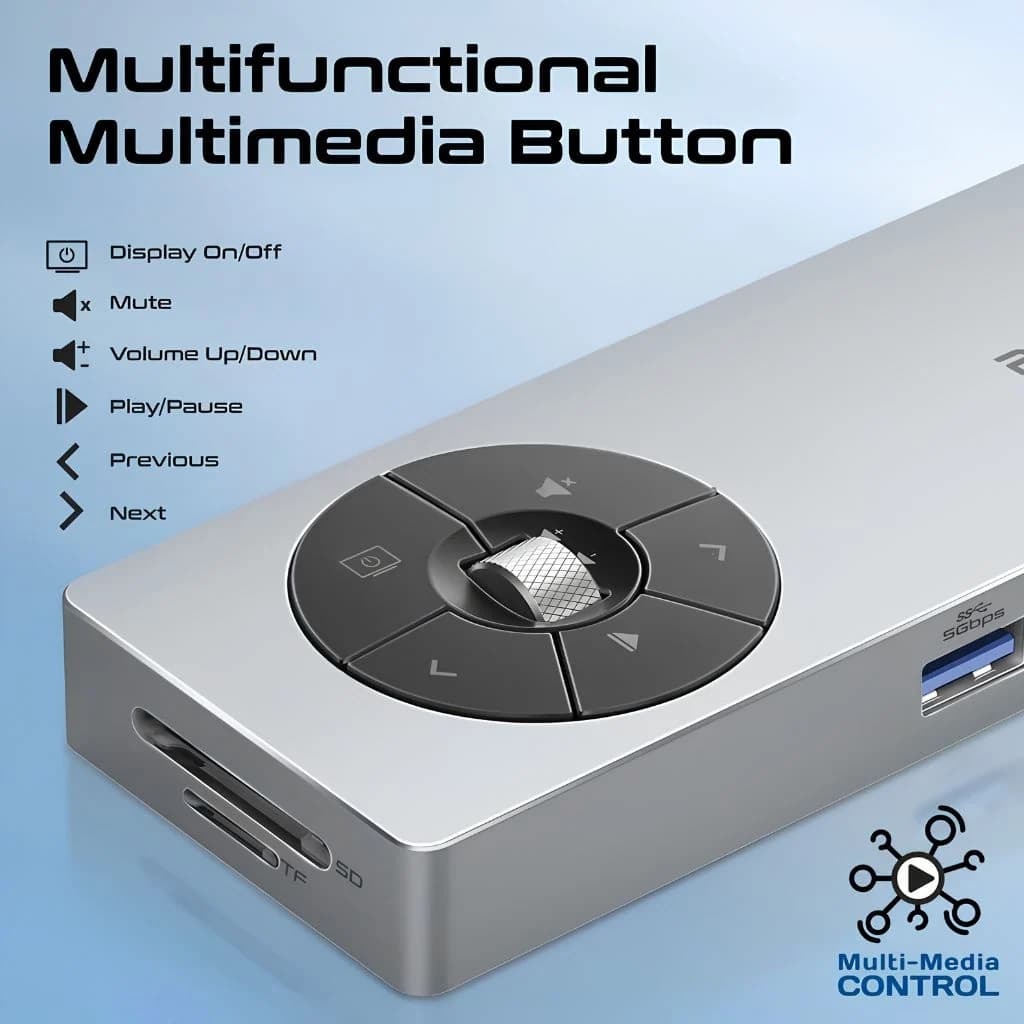 Promate CommandHub-Pro USB-C Hub - 14-in-1 — thumbnail 4 of 7