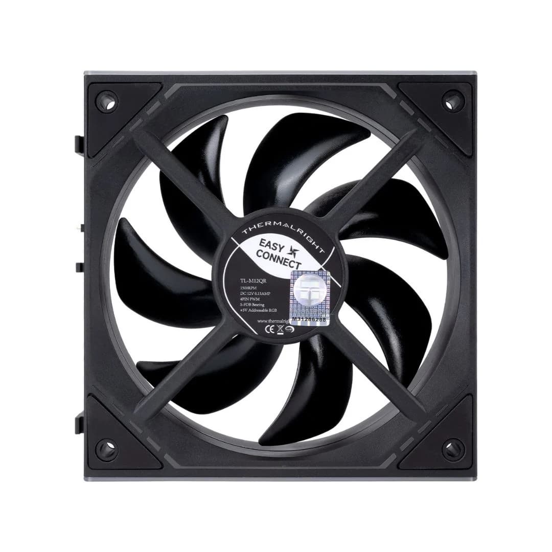 Thermalright TL-M12QR X3 Reverse Fan Kit 120mm 3 Fan ARGB - Black — thumbnail 4 of 5
