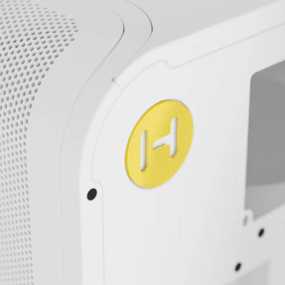 HYTE X50 TEMPERED GLASS SIDE PANAL MID TOWER CASE – SNOW WHIET — thumbnail 3 of 6