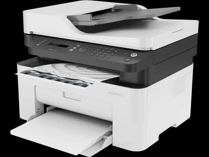 HP Laser MFP 137fnw All-in-One Printer – Print, Scan, Copy, Fax, 21 ppm, 1200×1200 dpi, 40-Sheet ADF, Wi-Fi, Ethernet, Mobile Printing (Black & White) — thumbnail 6 of 10