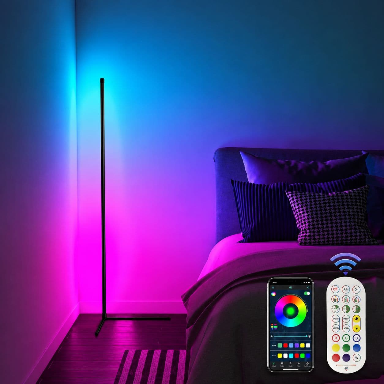 RGB Ambient corner floor Lamp