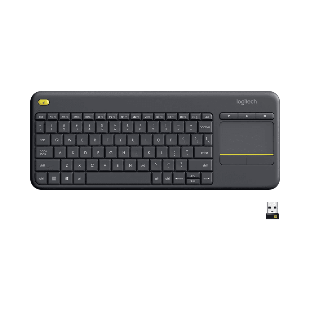 Logitech K400 Plus Wireless Touch Keyboard – Black