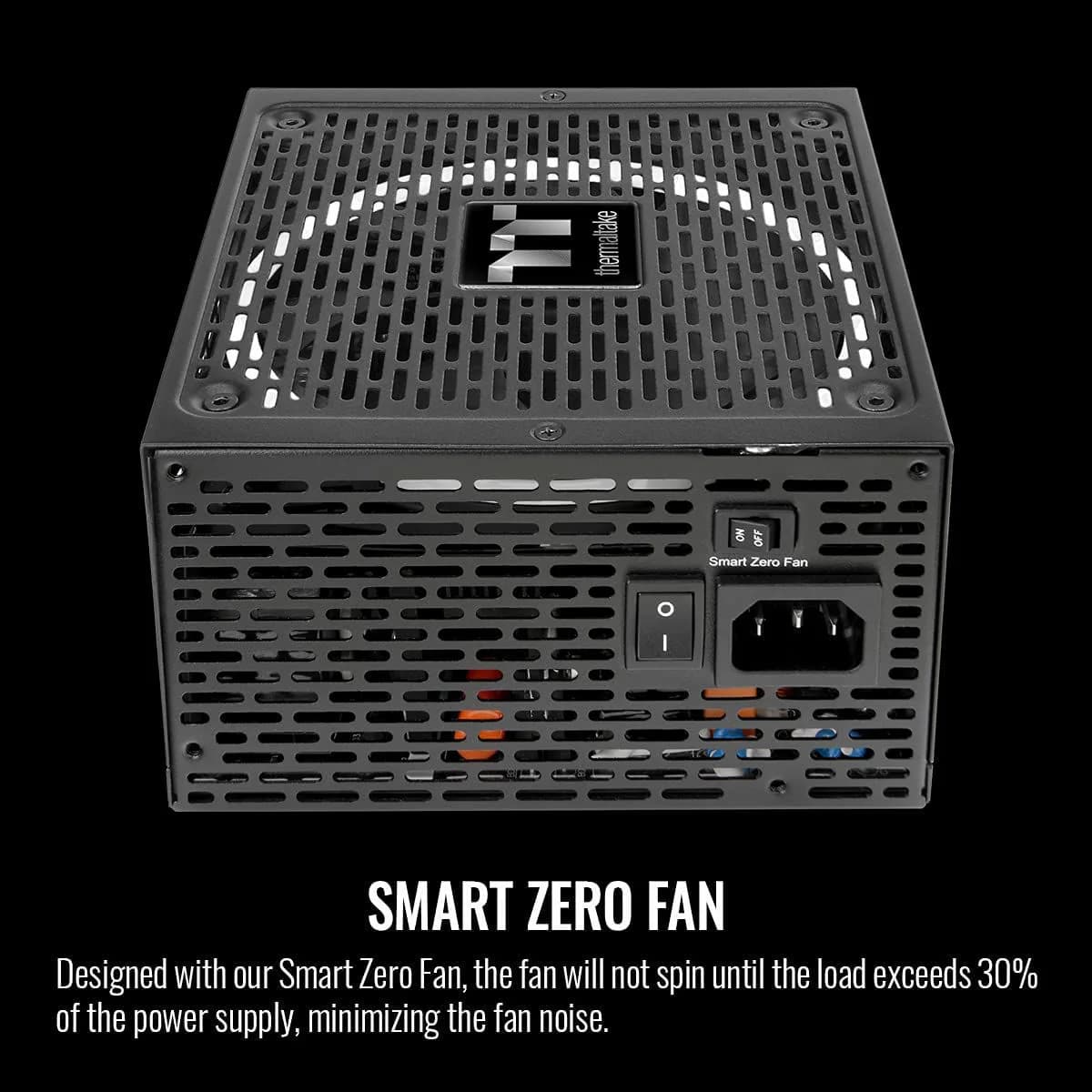 Thermaltake Toughpower GF1 1200W – 80 PLUS Gold Fully Modular ATX PSU, Smart Zero 140 mm Fan — thumbnail 6 of 6