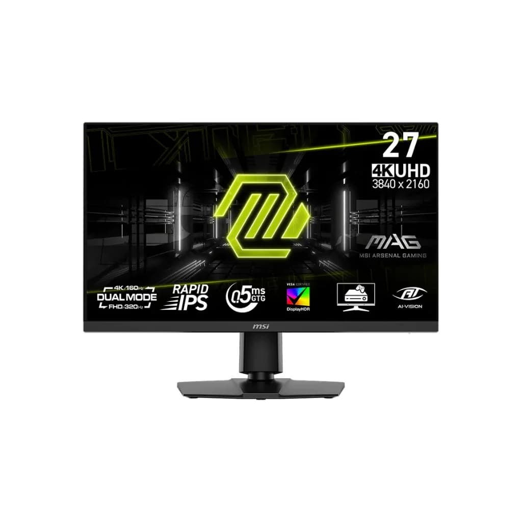 MSI MAG 272URDF E16 27 4K (3840 × 2160) 160Hz 0.5Ms, IPS Flat Dual Mode FHD 320Hz, Monitor