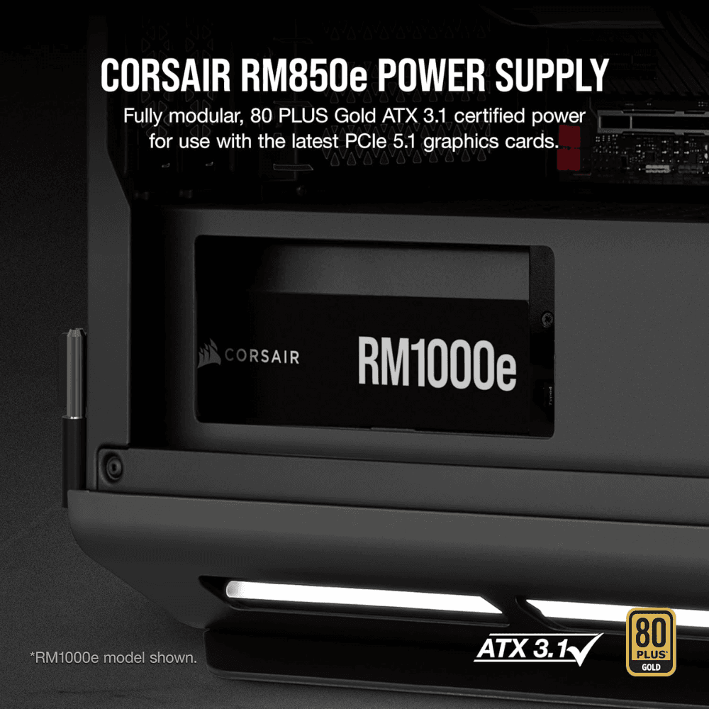 CORSAIR RM850E 850W 80+PLUS GOLD BLACK Power Supply — thumbnail 5 of 5