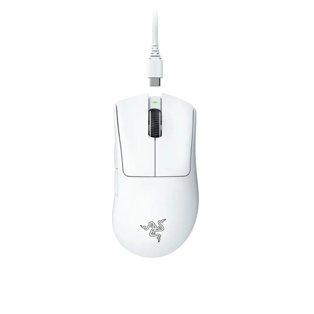 Razer DeathAdder V3 PRO Gaming Mouse - White — thumbnail 2 of 5