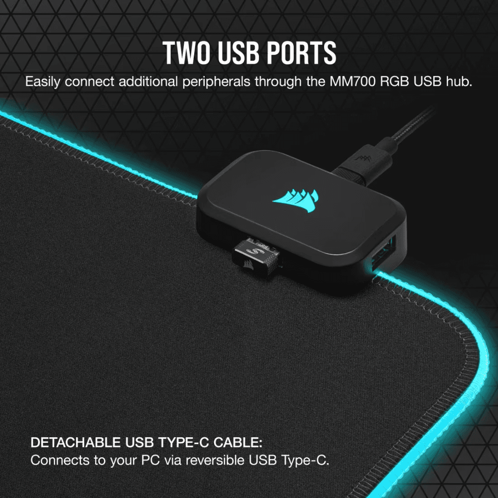 CORSAIR MOUSEPAD MM700 BLACK — thumbnail 3 of 7