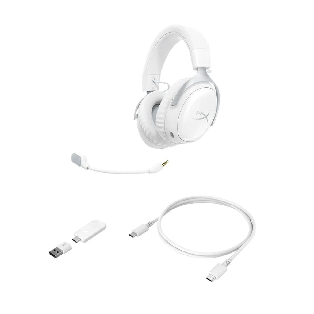 HyperX Cloud III S Wireless Gaming Headset - White — thumbnail 6 of 7