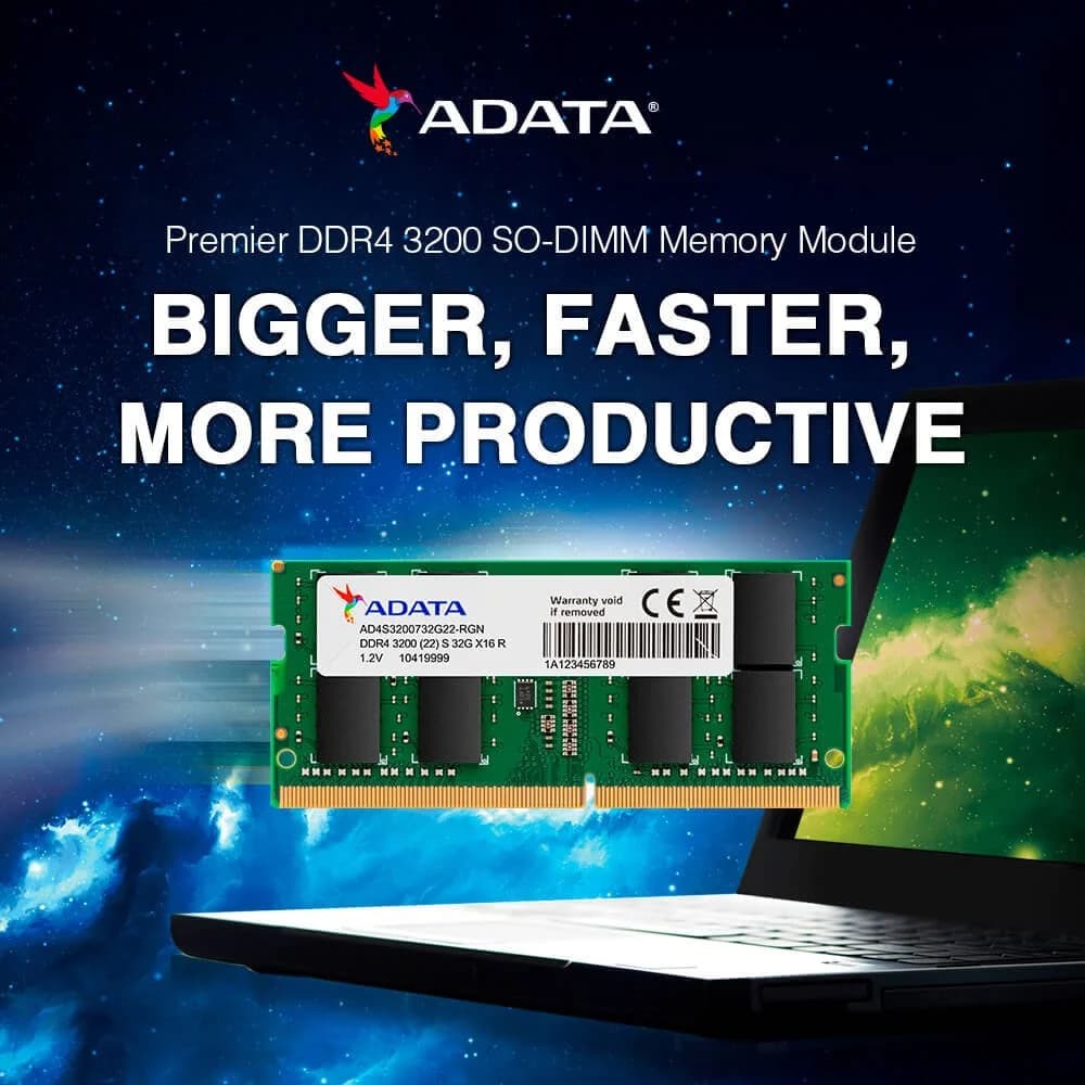 ADATA Premier DDR4 3200 - 8GB - 260-pin SO-DIMM Laptop RAM — thumbnail 2 of 3