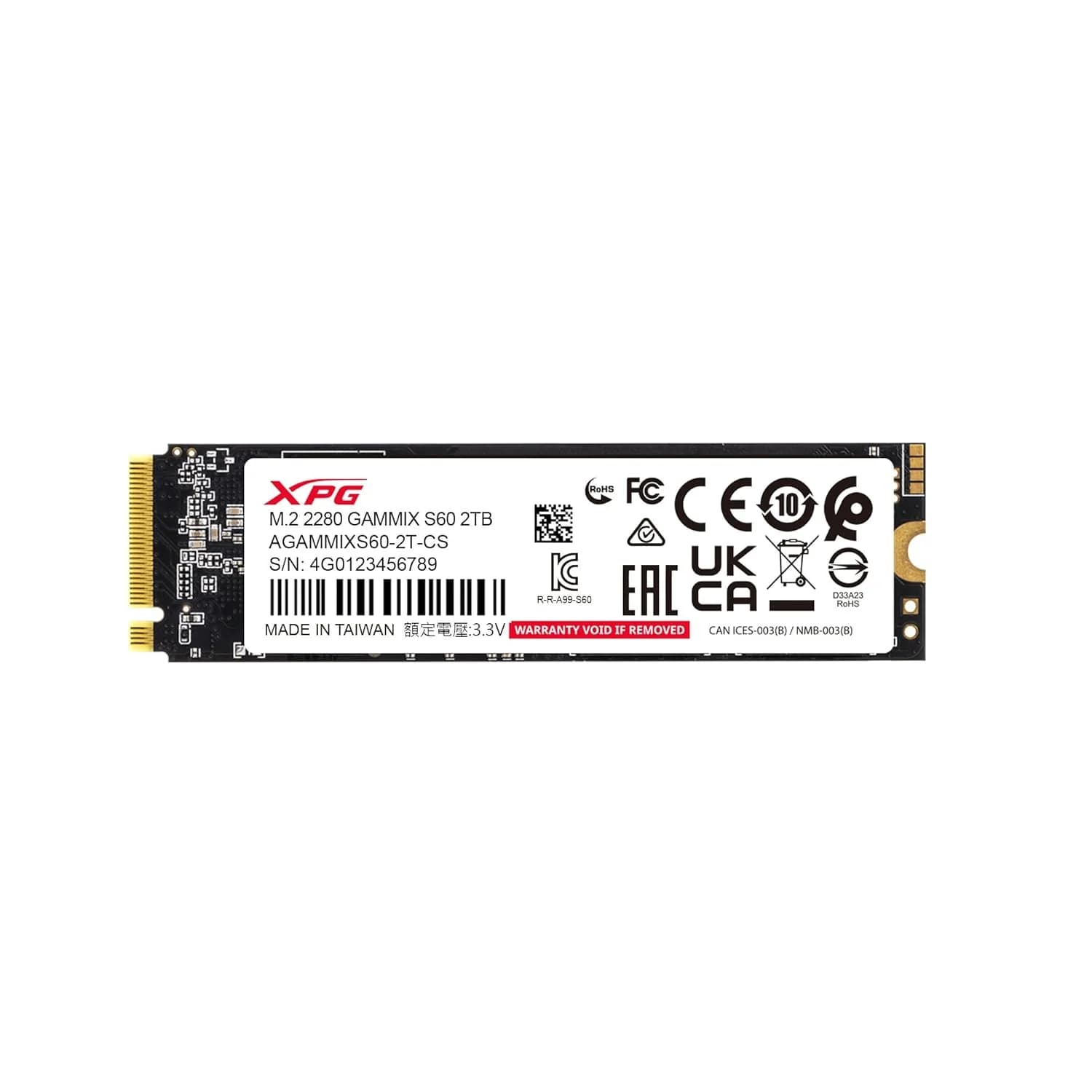 XPG GAMMIX S60 2TB PCIe Gen4 x4 NVMe SSD – Up to 5000/4200MB/s, M.2 2280 with Heat-Sink, PS5 Compatible — thumbnail 9 of 9