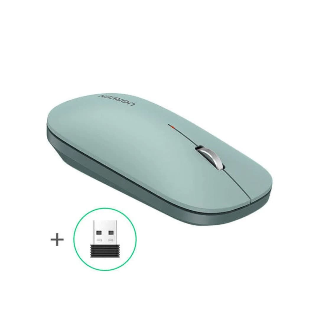 UGREEN MU001 USB Optical Wireless Mouse - Green — thumbnail 2 of 4