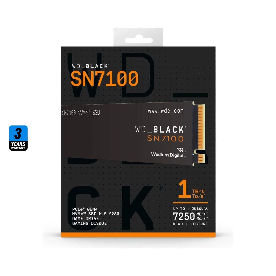 WD BLACK SN7100 1TB , 7250MB/s M.2 NVME , PCIe 4.0 — thumbnail 2 of 3