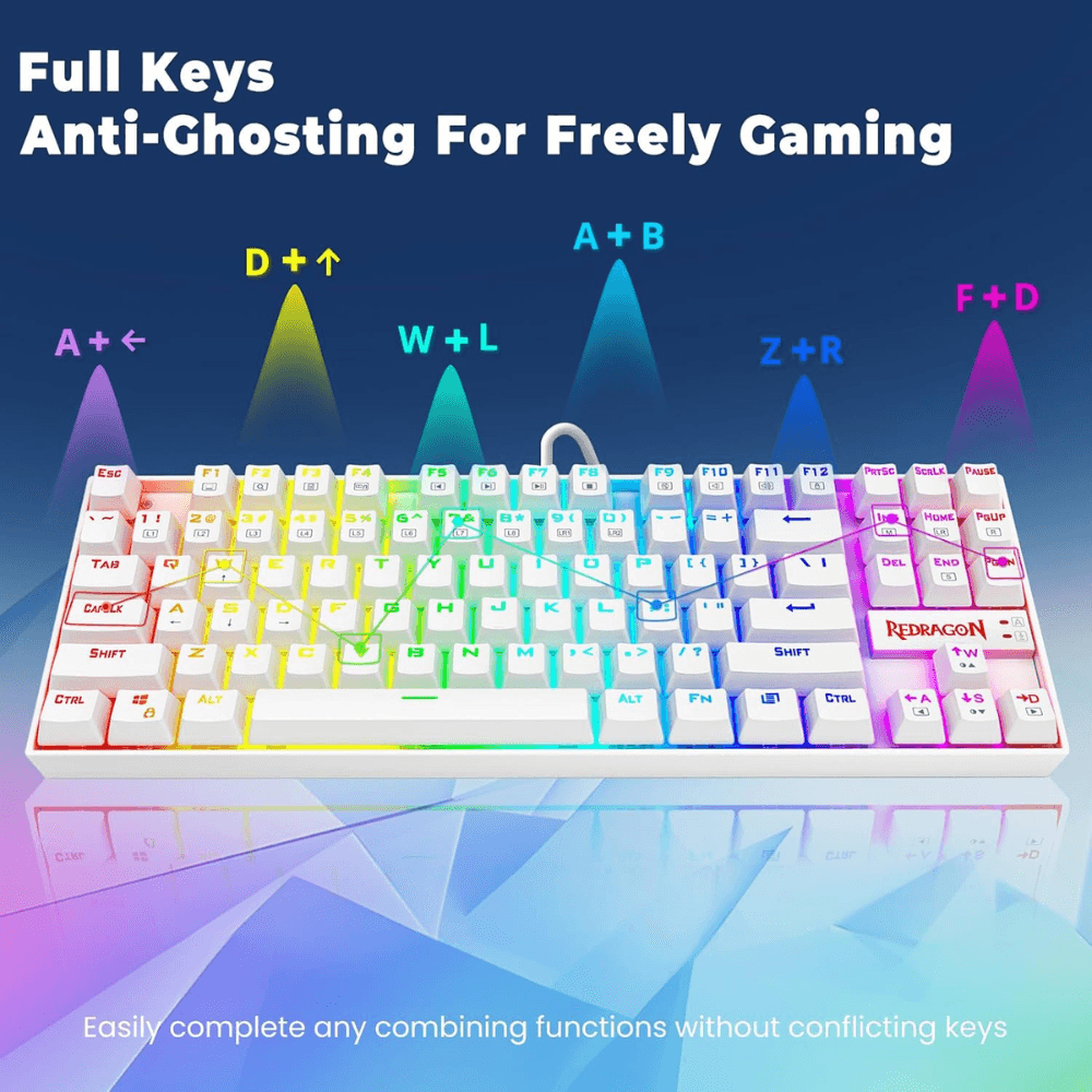 REDRAGON KUMARA K552 White Mechanical Gaming Keyboard — thumbnail 5 of 8