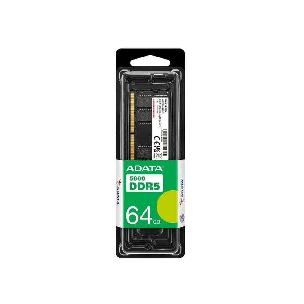 ADATA DDR5 64GB Laptop RAM, 5600 MT/s SO-DIMM Memory, 1.1V, High-Speed Notebook Memory, Black