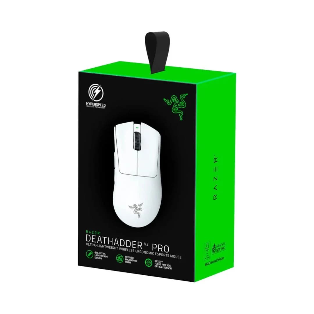 Razer DeathAdder V3 PRO Gaming Mouse - White — thumbnail 5 of 5