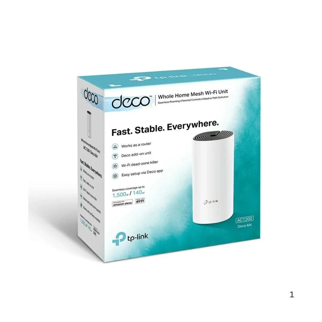 TP-Link Deco M4 AC1200 Whole Home Mesh Wi-Fi 5 System 1-Pack — thumbnail 2 of 5