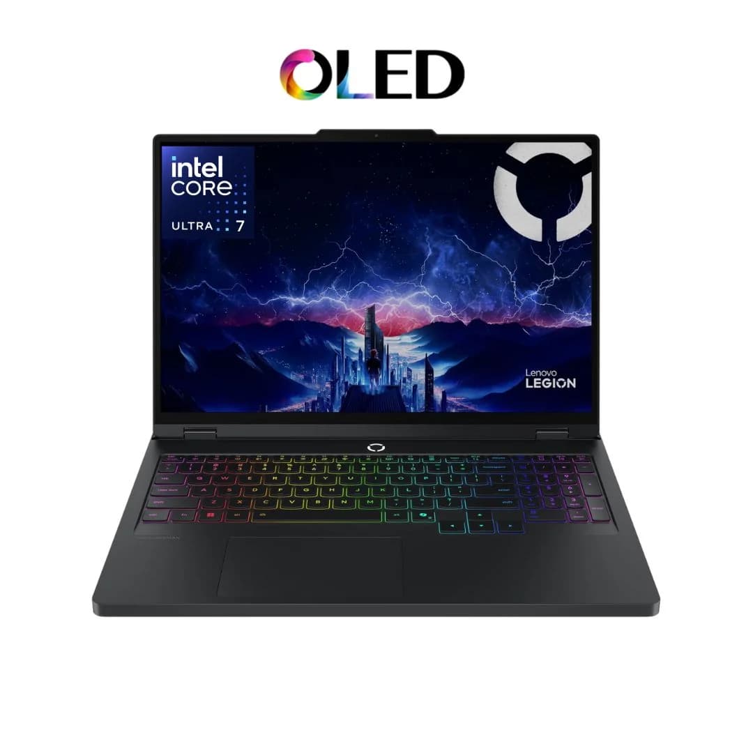 Lenovo Legion Pro 5, NVIDIA Geforce RTX 5060 8GB, Intel Core Ultra 7-255HX, RAM 32GB, SSD 1TB, 16.0 Inch OLED WQXGA 165Hz, Eclipse Black