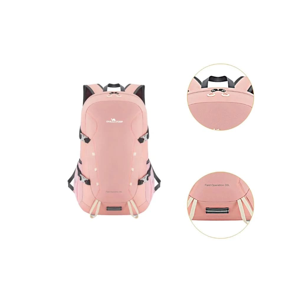 Raptor Travel Hiking Compartments Backpack 15.6-inch Laptop -Pink — thumbnail 3 of 4