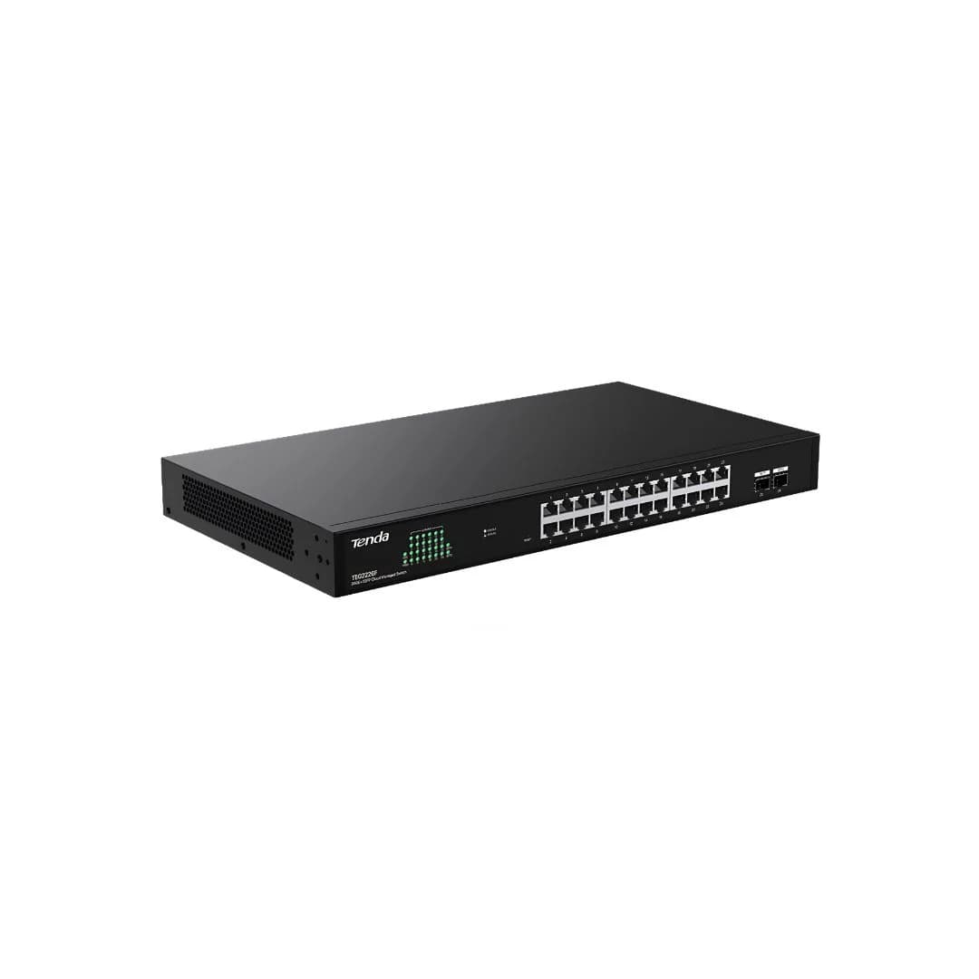 Tenda TEG2226F 24-Port Gigabit + 2-Port SFP Managed - Ethernet Network Switch — thumbnail 3 of 3