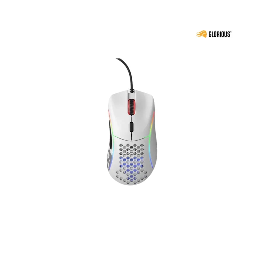 Glorious Gaming Model D Wired Gaming Mouse - Glossy White — thumbnail 2 of 4