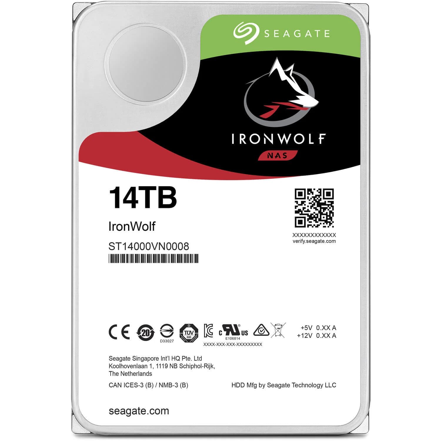 Seagate IronWolf SATA III 3.5" Internal NAS HDD - 14TB