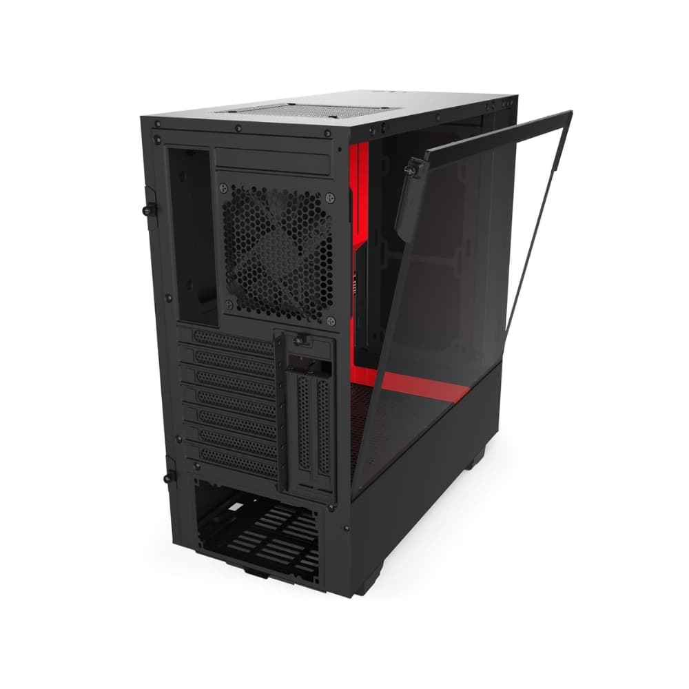 NZXT H510i MATTE GAMING MID-TOWER BLACK/RED CASE — thumbnail 3 of 6