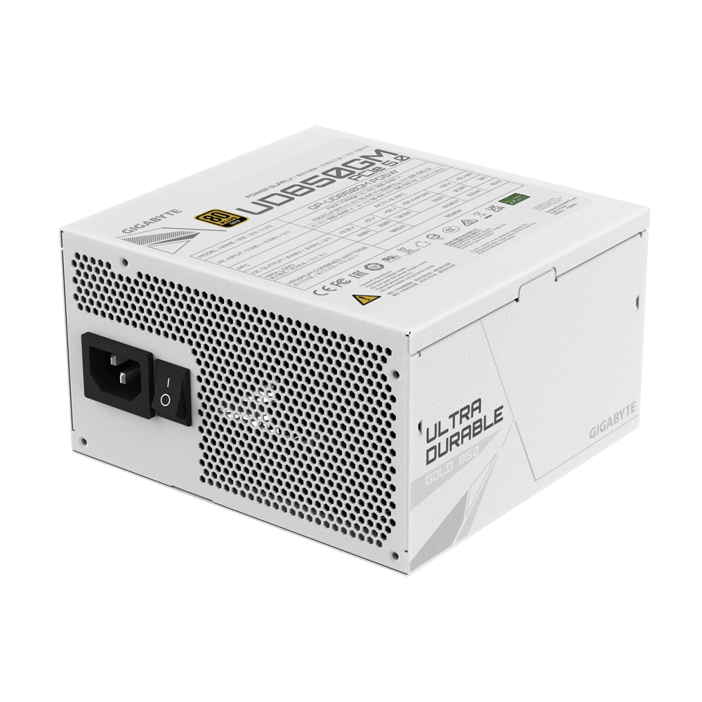 GIGABYTE UD850GM  850W 80+PLUS GOLD WHITE Power Supply — thumbnail 2 of 6