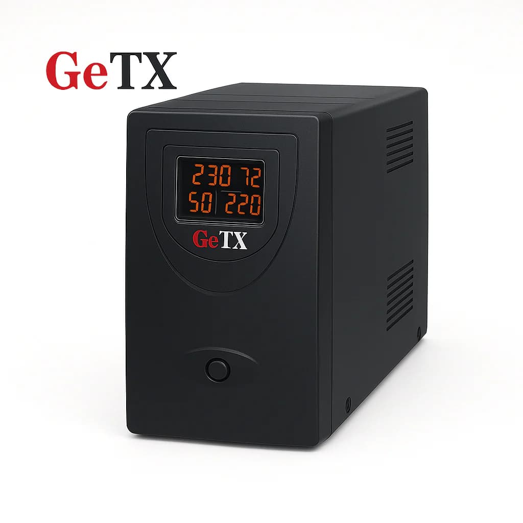 UPS GeTX GXK-2000-C (2000VA, 2KV) Line interactive , 12V9Ax2 Battery - Yellow Box