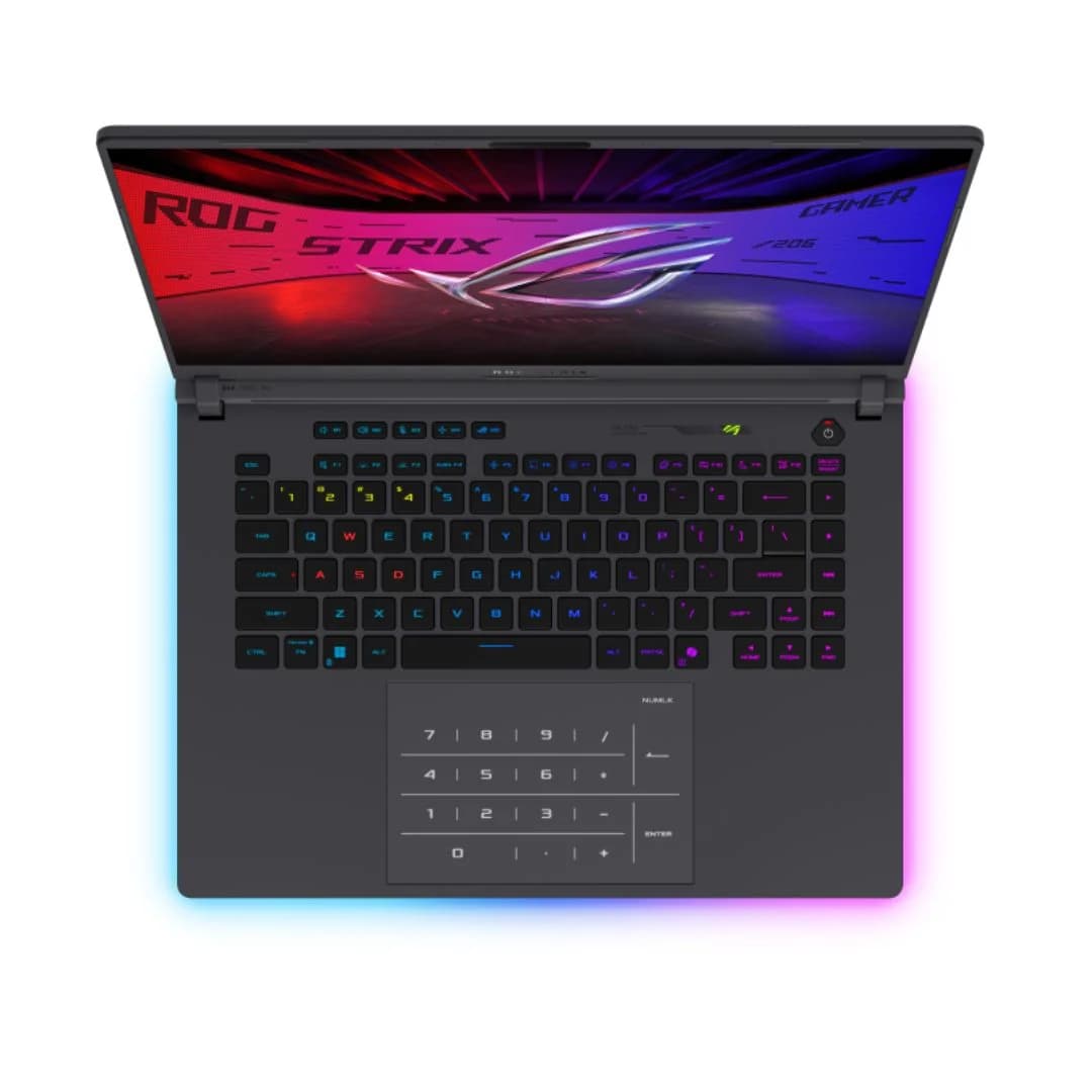 ASUS ROG Strix G16, NVIDIA RTX 5070 Ti 12G, Intel Core Ultra 7-255HX, RAM 16GB, 1TB SSD NVMe, 16.0 Inch WUXGA 165Hz IPS, Eclipse Gray — thumbnail 2 of 9