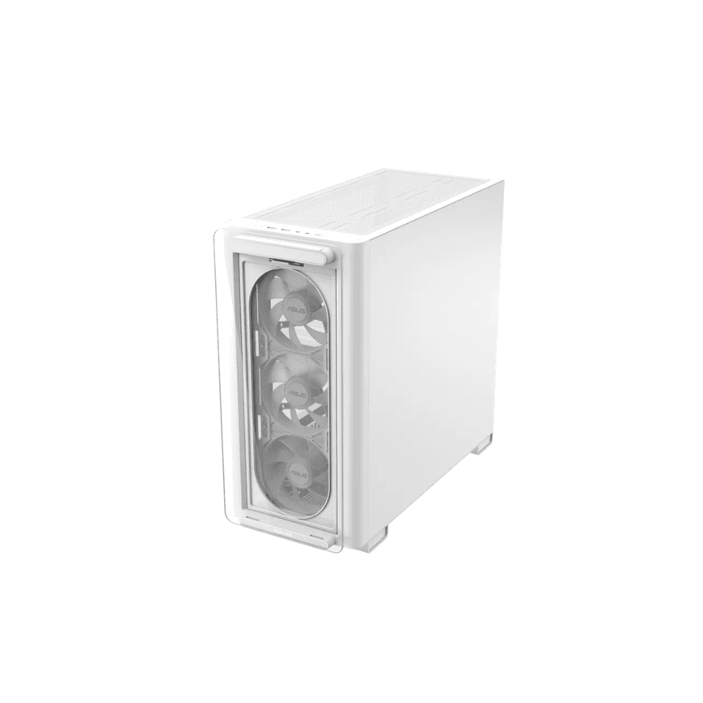 ASUS A23 PLUS ARGB Micro-ATX Gaming Case – Tempered Glass White — thumbnail 7 of 9