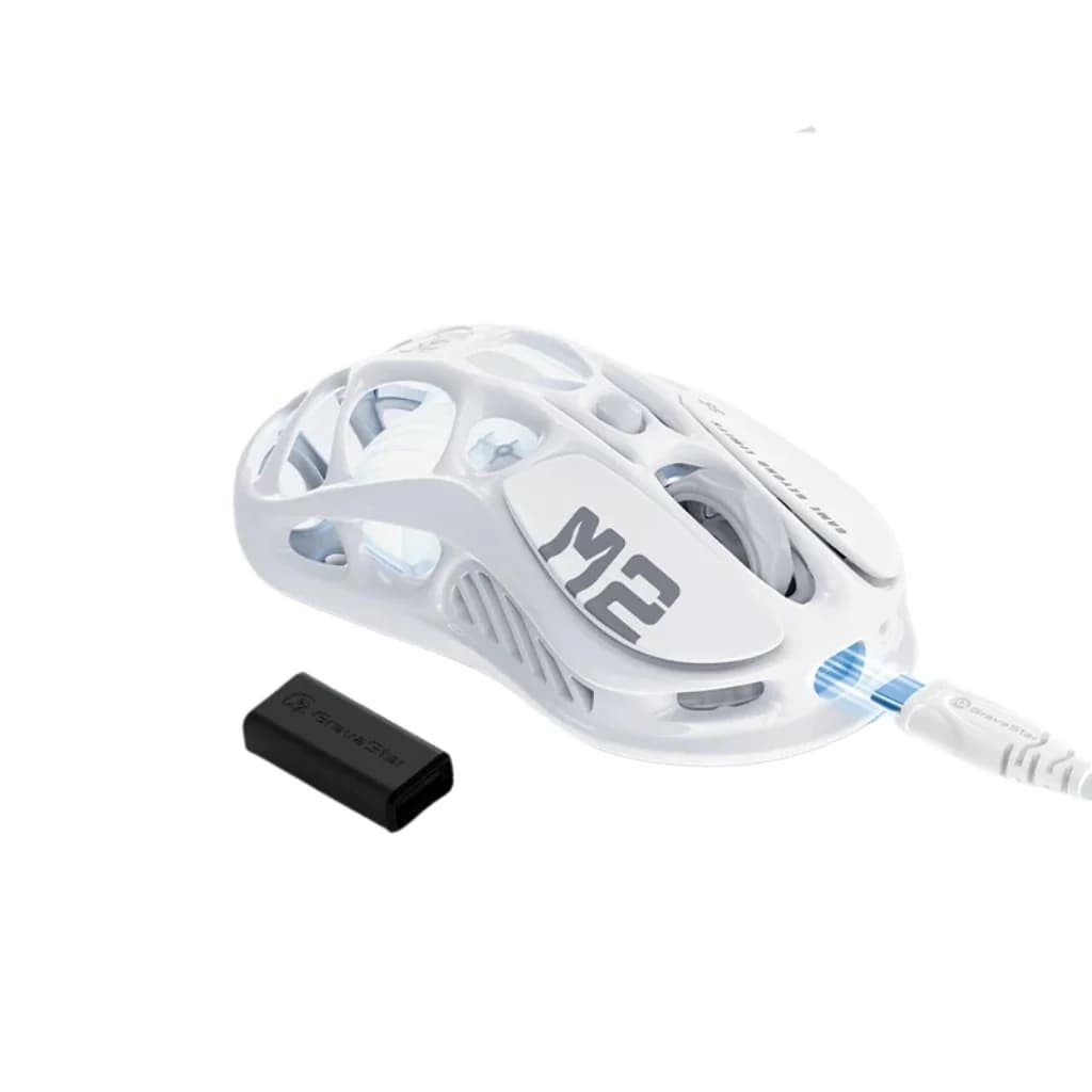 GravaStar Mercury M2 Wireless Gaming Mouse - Opaline White — thumbnail 4 of 4