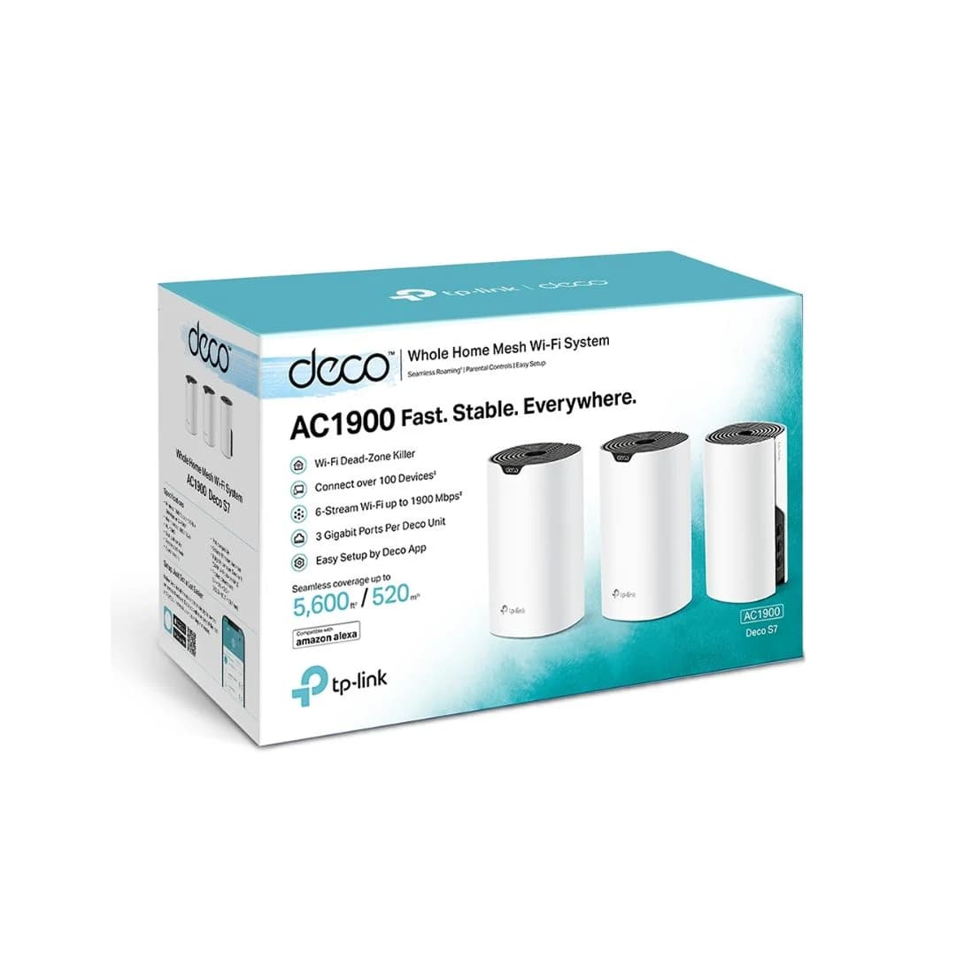 TP-Link Deco S7 AC1900 Whole Home Mesh Wi-Fi 5 System 3-Pack — thumbnail 4 of 6