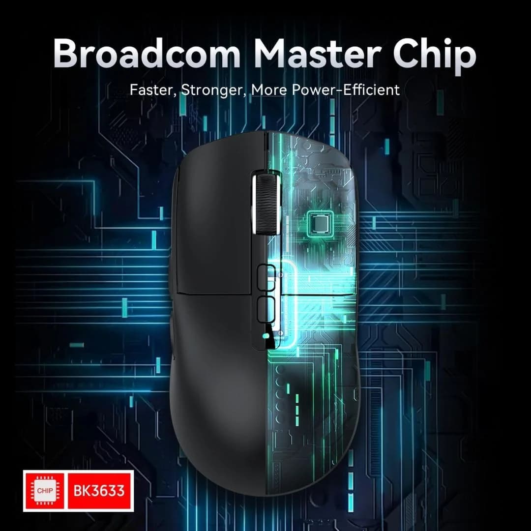 ATTACK SHARK X6  Wireless Gaming Mouse - Black — thumbnail 7 of 9